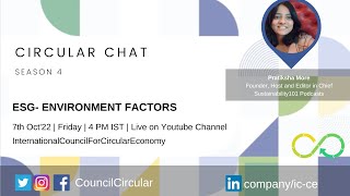Circular Chat: Season 4: Episode 2: ESG- Environmental Factors