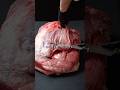 黒毛和牛のウデ肉をグリグリに磨いて焼肉を切る動画。 #asmr #nikuhack #肉屋 #肉磨き