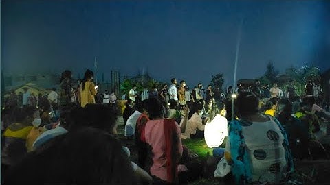 Bodoland University students protest Day, 4 April 2021 for online exam..