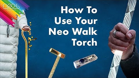 WARNING FLASHING LIGHTS How to use your new Neo Walk torch #walkingstick