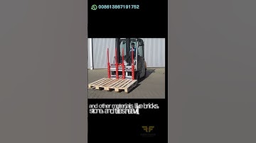 Amazing! lift double pallets at the same time? #forkliftattachment #multiforkspositioner #double