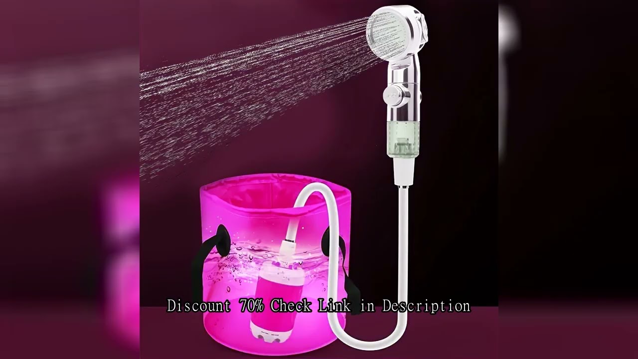 1pc Portable USB Rechargeable Watering System, Multi-Purpose Plastic Garden Hose Nozzle with US Stan
