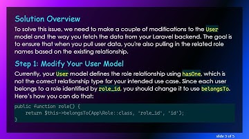 How to Pass hasOne Relationship Data from Laravel Controller to Vue Frontend