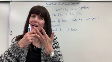 Acid Base Ionization Constants