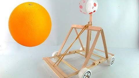 How to make mini Catapult from Popsicle Sticks