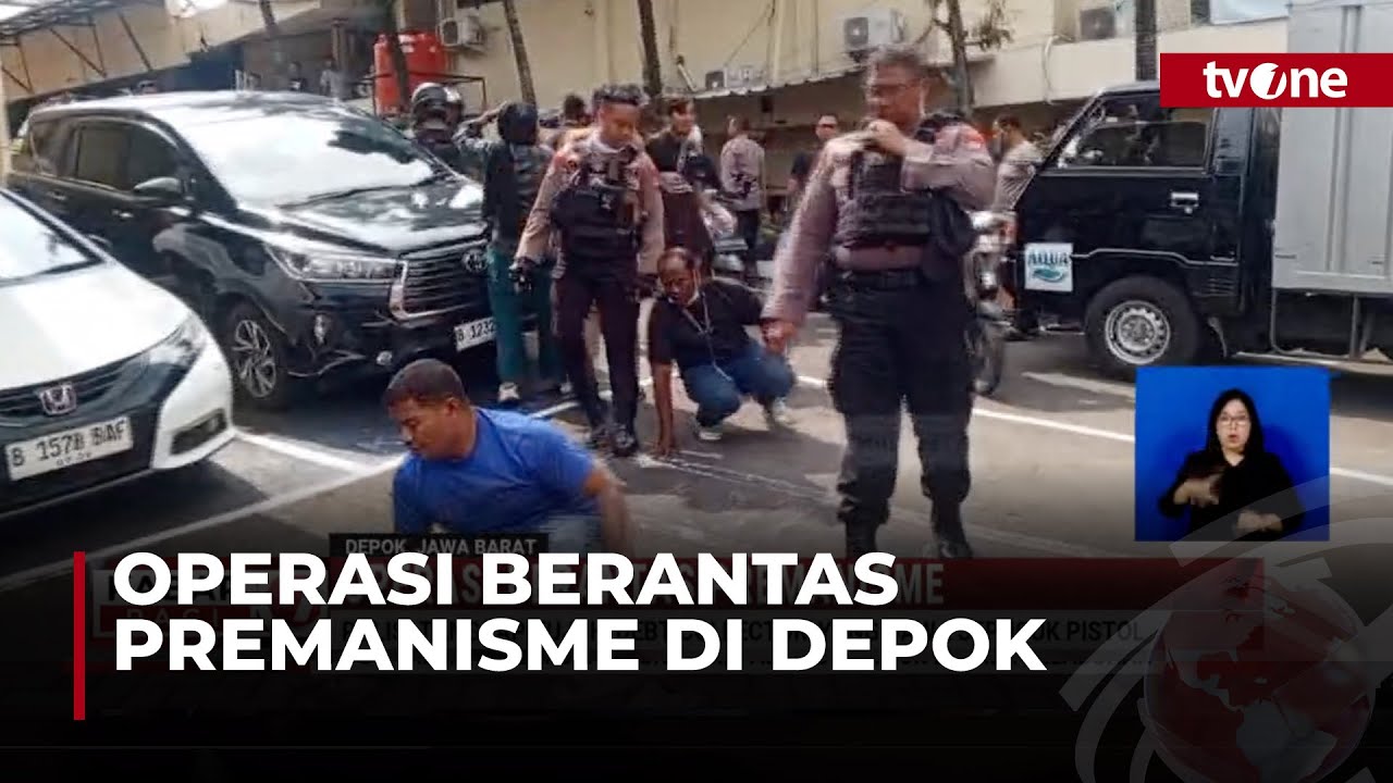 Aparat Polres Metro Depok Tangkap Debt Collector yang Membawa Senpi