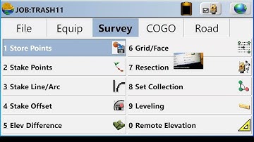 Online Demo of SurvCE with Total Station for the Surveying Project