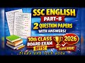 SSC English part B two question papers with answers Previous question paper/10thclass boardexam bits