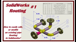Famous ⚡ How to easily edit modify pipe routing in #solidworks Wealth