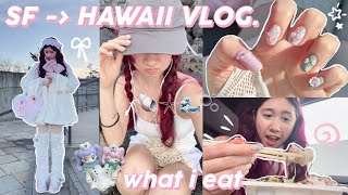 life diaries 🫧🐚 sf, hawaii vlog, cafe w friend, packing, what i eat 𓇼