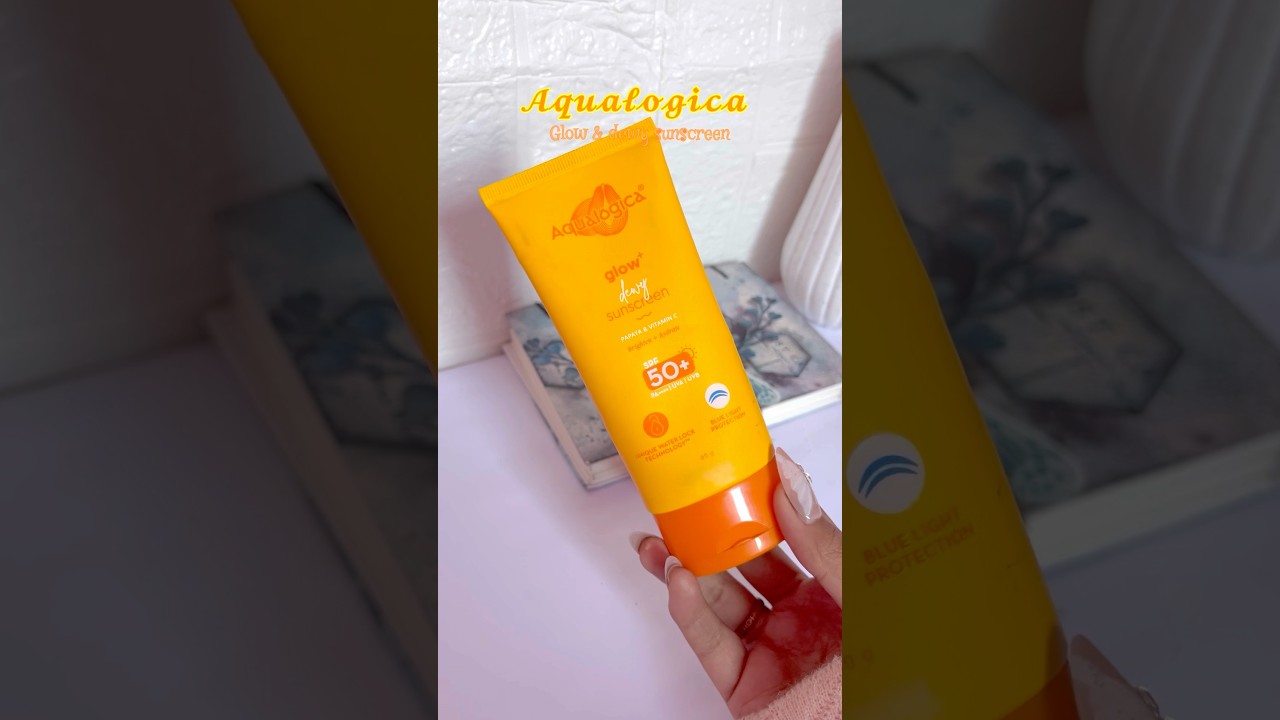 Dewy Vitamin C sunscreen for daily glow ✨ SPF 50 protection ☀️ 