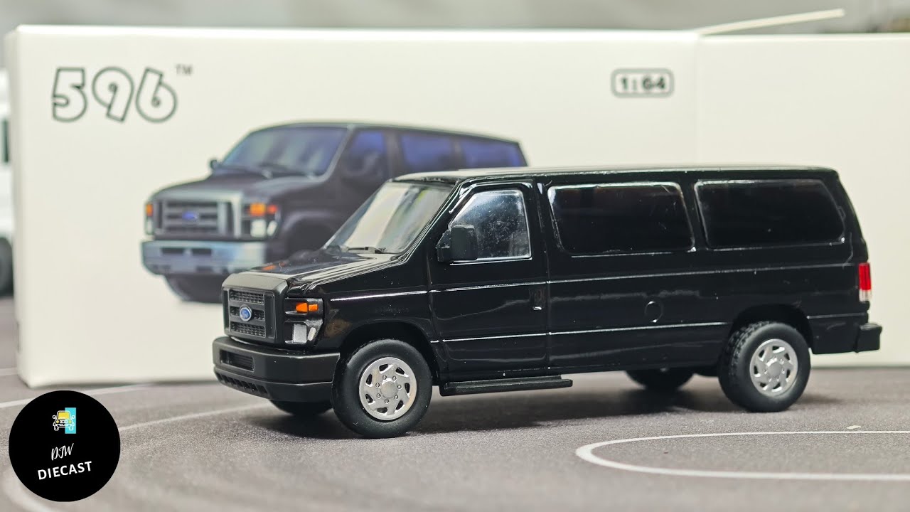 Ford E350 Super Duty Van by 596 Model 1/64 | UNBOXING and REVIEW