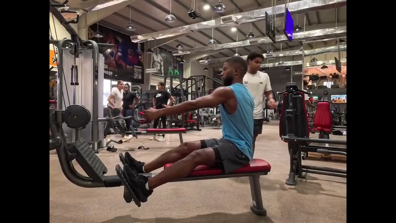 First gym session in Bahrain.