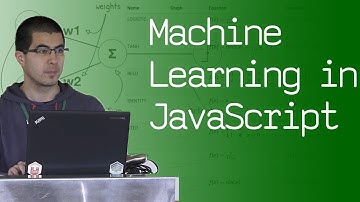 Machine Learning in Javascript - talk by @Bondifrench