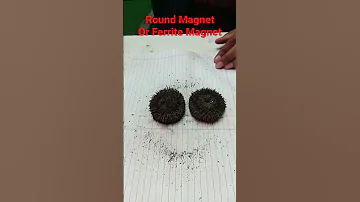 Round magnet Poles || Magnetic effect of electric current class 10 #shorts #scienceexperiment
