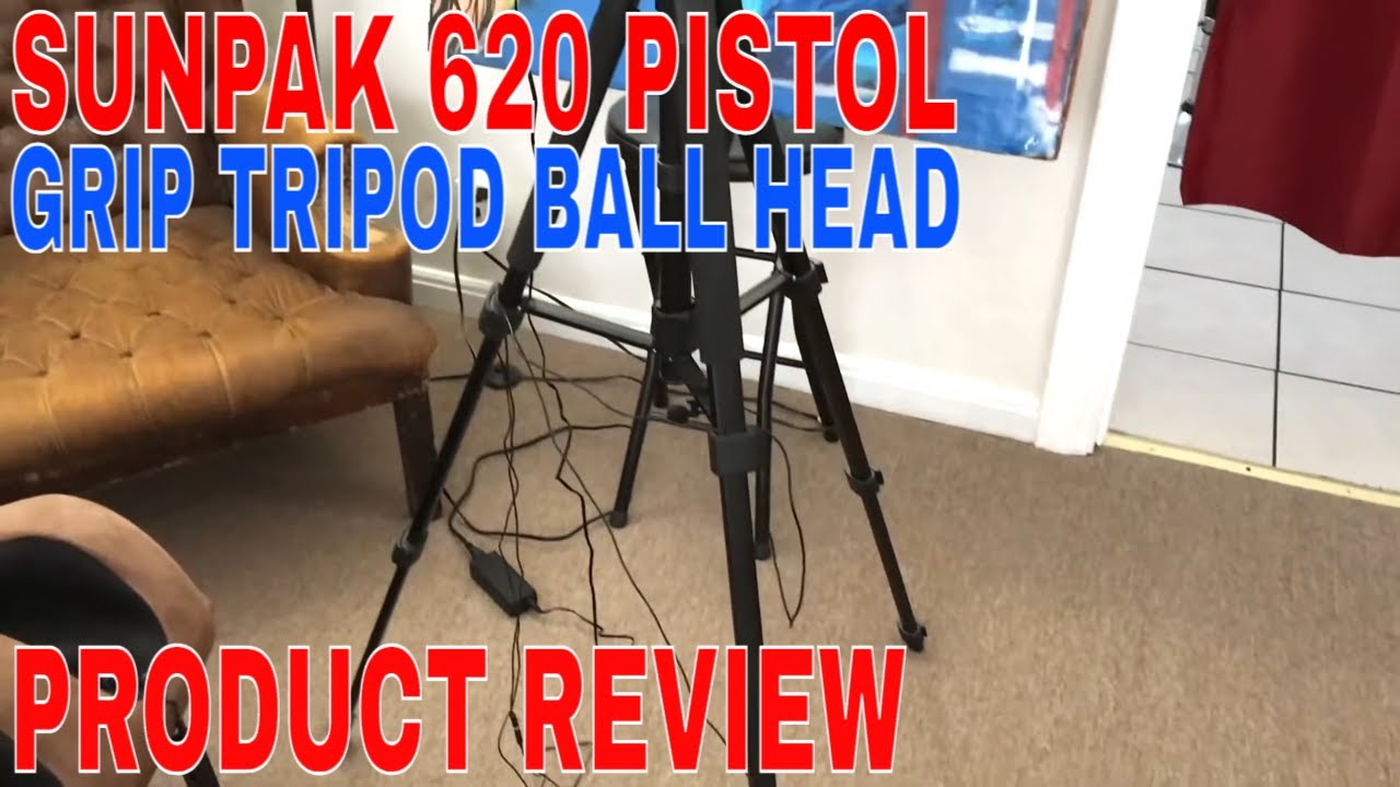 How To Use Sunpak 620 Pistol Grip Tripod Ball Head Review 🔴 YouTube