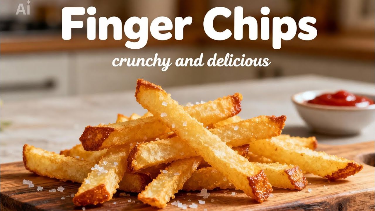 Finger chips 🍟 crunchy and delicious 😋 