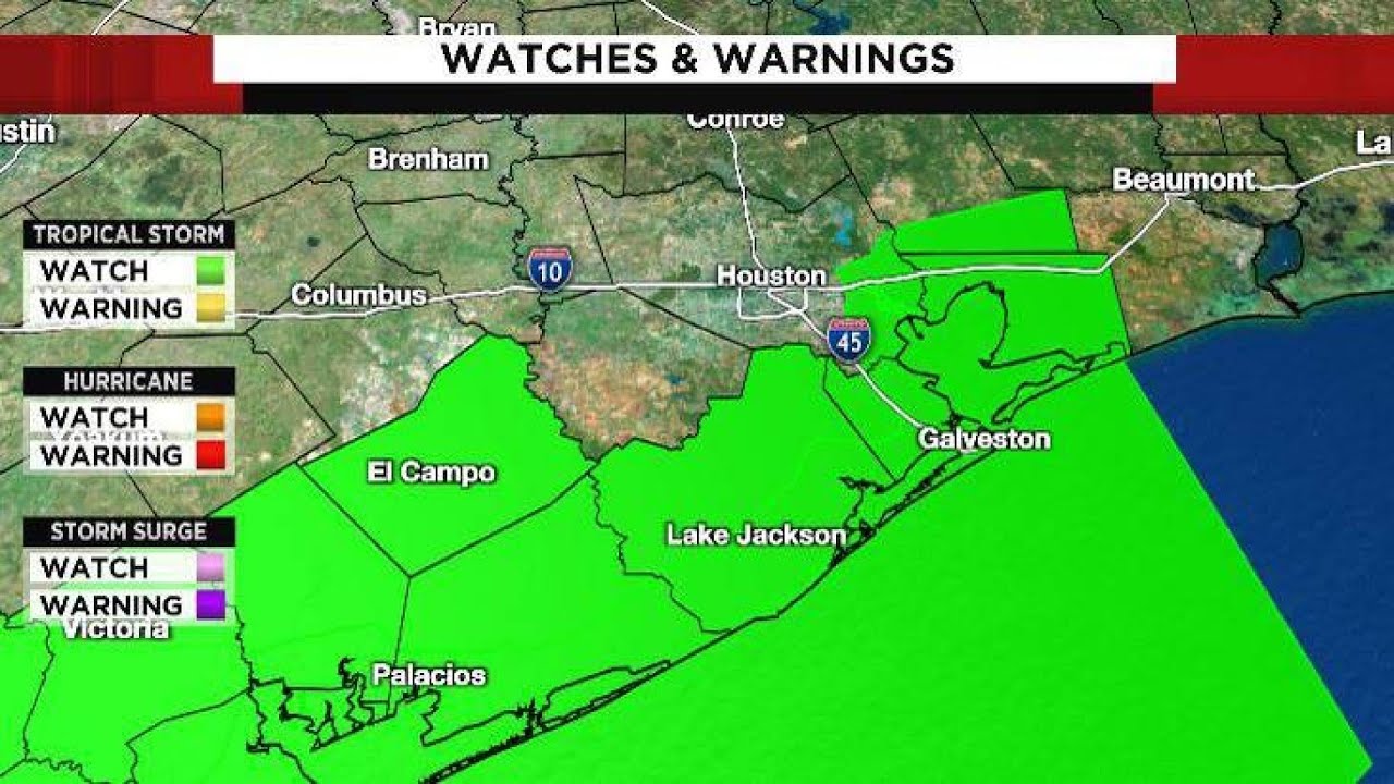 Tropical storm watch issued for Texas coast as Tropical Depression 8 expected to strengthen