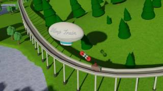 Blimp Train Animation