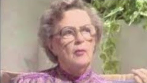 Dr. Hazel Claire Weekes Talk | AGORAPHOBIA...#anxietydisorder #anxietyfeels #panicattack