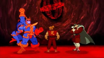 Marvel vs Capcom 2: M. Bison, Akuma, and Thanos arcade playthrough