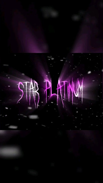 Star Platinum Za Worudo JoJo's Part 3 edit 😈