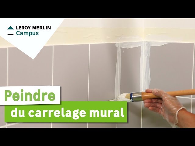 Comment peindre un carrelage mural