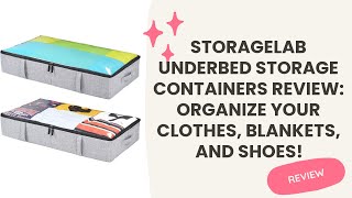 storageLAB Underbed Storage Containers Review: Organize Your Clothes, Blankets, and Shoes!