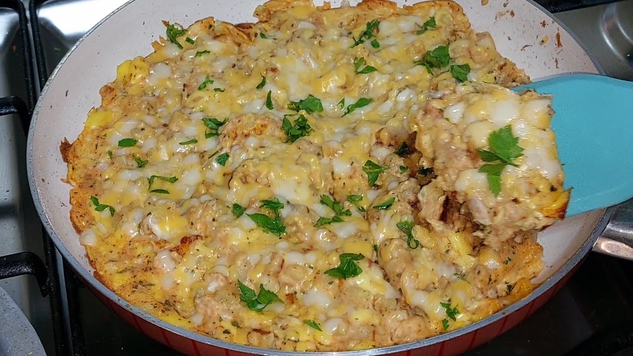 خفيفة و كتوجد في دقائق تنفعك للفطور أو السحور 💯 مقيلة البطاطا بنينة بزاف بدون لحم او سمك تحضر بالخف 