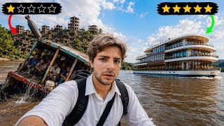 5 Star Vs 1 Star Cruise in World’s Most Bombed Country 🇱🇦