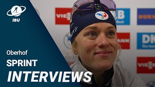 World Cup 23/24 Oberhof: Women Sprint Interviews