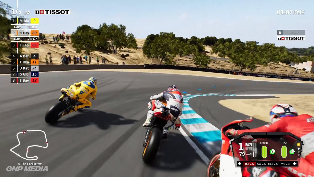 MotoGP 21 - Nicky Hayden 2006 - Laguna Seca Circuit - 3 Laps - Gameplay