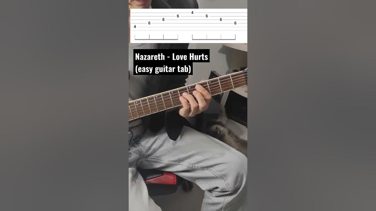 Easy guitar tab: Nazareth - Love Hurts