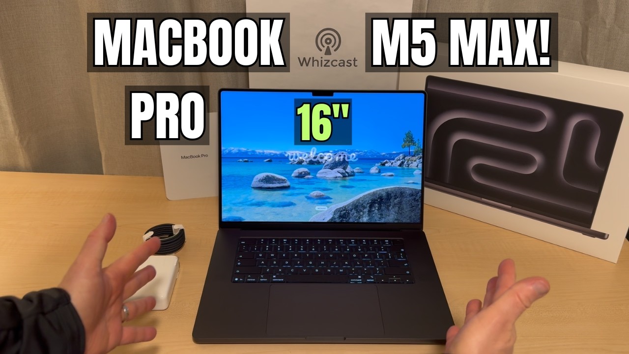 MacBook Pro 16 inch M5 Max. The fastest MacBook you can buy right