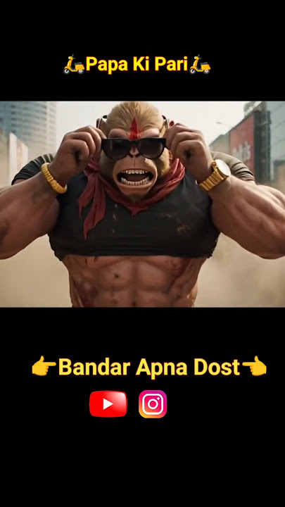 Bandar bhai ka lafra ho gaya re ladki ke sath😂 Funny monkey video #Bablu #Aivlog #ViralAi #shorts