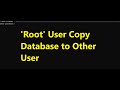 How to copy data from one user source database to another user destination database?