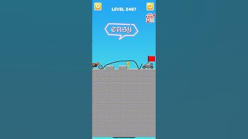 Draw bridge puzzle game level 2487 #drawing #game #Shorts