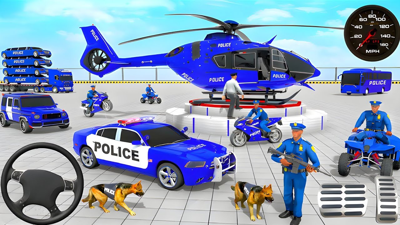 🚓 Police Car Chase Simulator 3D – Real City Cop Pursuit Gameplay (Android)