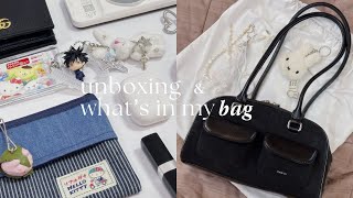 📦 unboxing my standoil ( huh yunjin inspo) chubby bag + what's in my bag