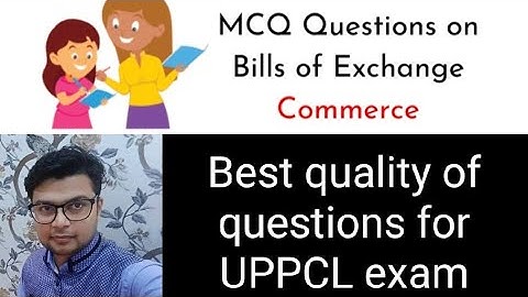 MCQ IMPORTANT FOR UPPCL BILL OF EXCHANGE #UPPCL #ASSISTANTACCOUNTANT MCQ