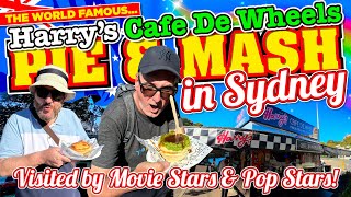 We went to The FAMOUS Harry's Cafe de Wheels in SYDNEY AUSTRALIA for PIE MASH & PEAS!