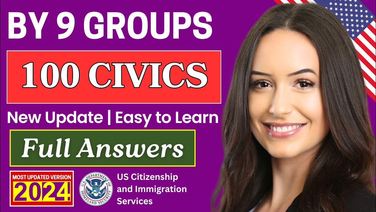 9 group 100 civics questions and answers in random order simplest