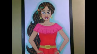 Draw Elena of Avalor (speed drawing) screenshot 4