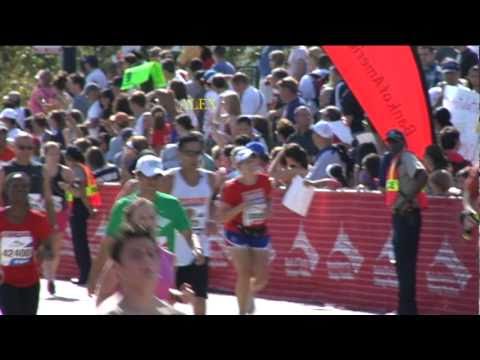 Alex Ortega completes the 2010 Chicago marathon.