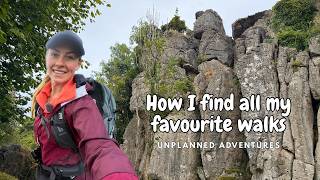 How I Find All My Favourite Walks | Peak District | Unplanned Adventures | Solo Hiking Girl