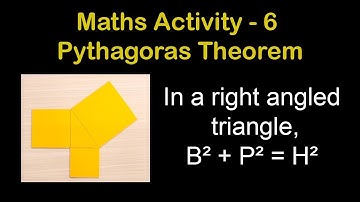 [Hindi] Maths Activity - 6 | Pythagoras Theorem | B² + P² = H²