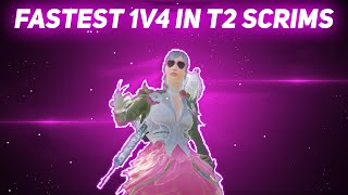 FASTEST 1vs4 in T2 SCRIMS | SECRETGOD | #PUBGMobile #Shorts