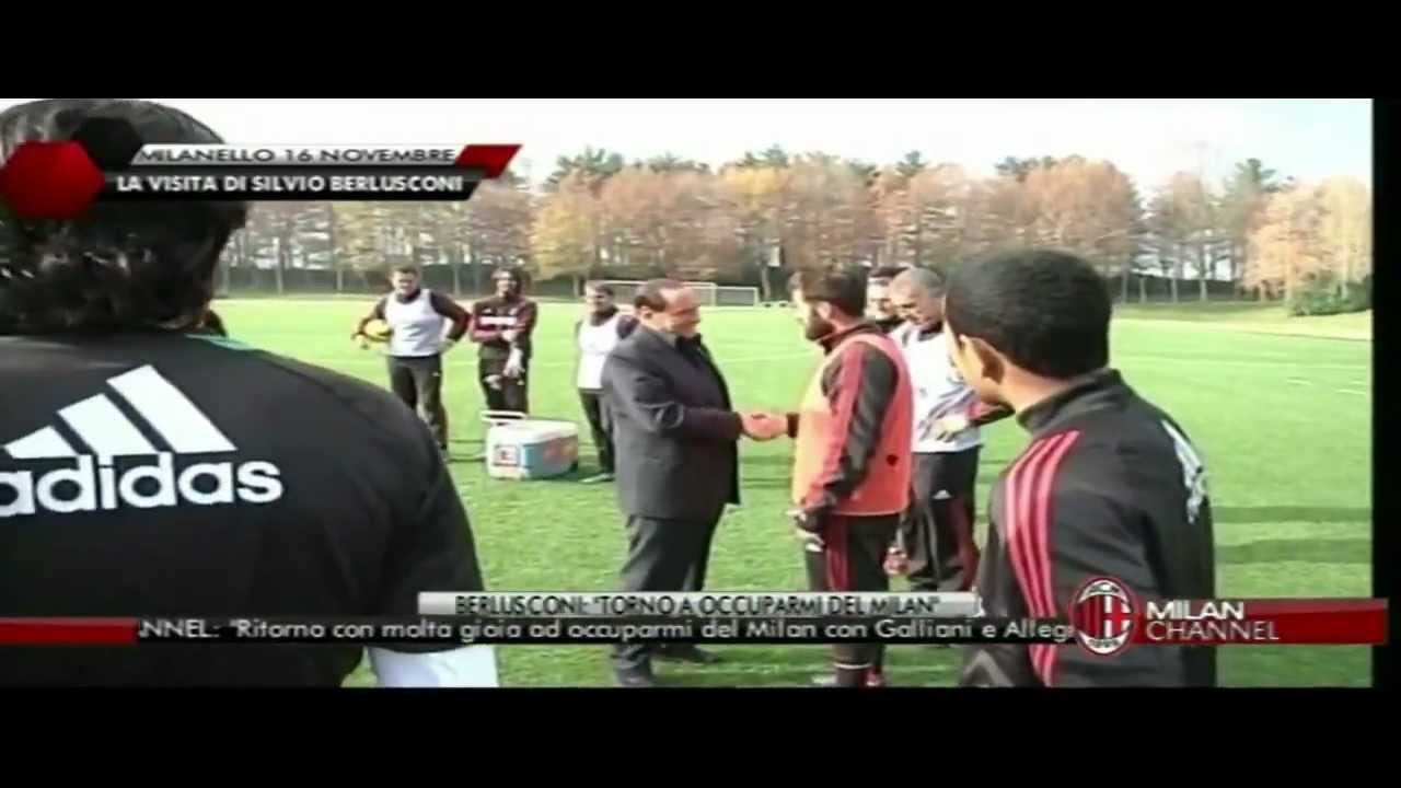 Berlusconi in Milanello 16-11-2012