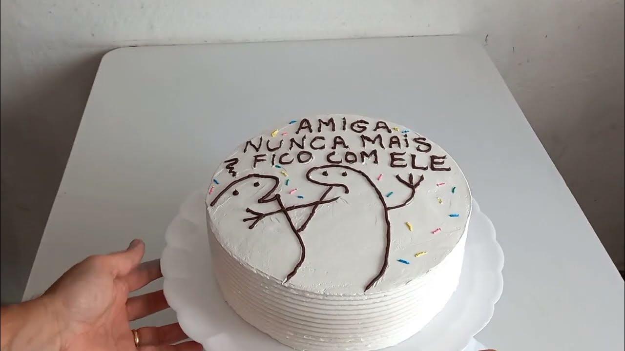 Topo de Bolo Meme Bento Palito Engraçado Festa Aniversario Decoração  Confeitaria