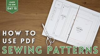 How to Use PDF Sewing Patterns | Learn to Sew in 30 Days – Day 15